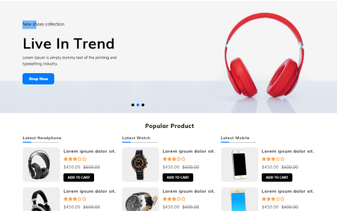 Ecommerce Store Elementor